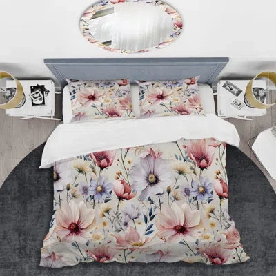Design Art Minaxi Bedding In Pink;purple