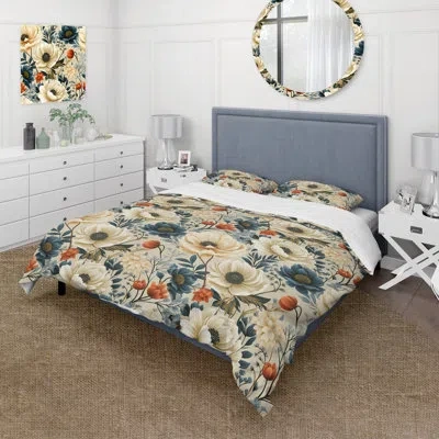 Design Art Minelli Bedding In Blue;beige