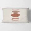 Design Art Minimal Moon Phases Rectangular Pillow Cover & Insert