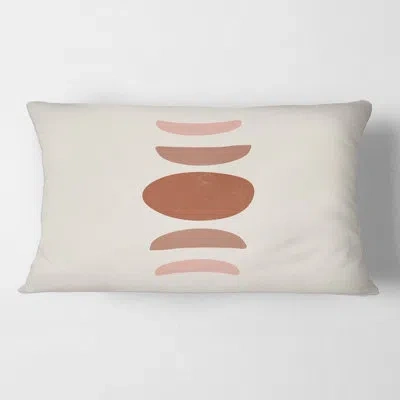 Design Art Minimal Moon Phases Rectangular Pillow Cover & Insert