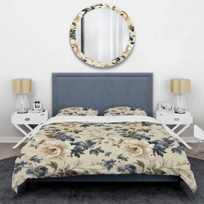 Design Art Minimalist Chic Victorian Pattern Iii Bedding In Beige