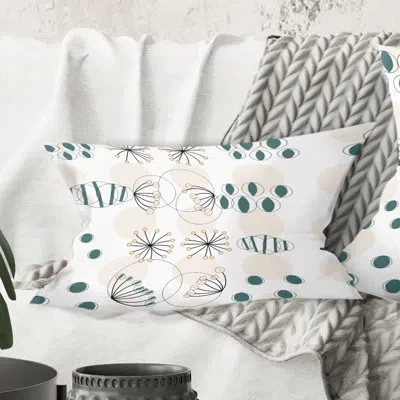 Design Art Modern Abstract Geometric Pattern - Mid-century Modernprinted Throw Pillow