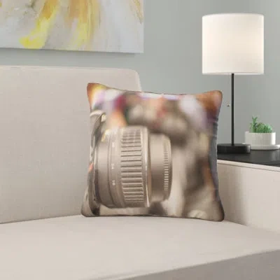 Design Art Modern Camera In City Electronics Shop - Others Printed Pillow In Silver