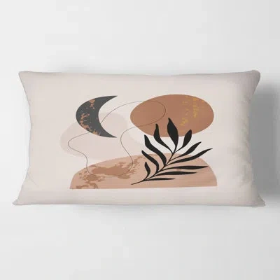 Design Art Moon And Sun Shapes Rectangular Pillow Cover & Insert
