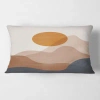 Design Art Moon In Mountains Ii Rectangular Pillow Cover & Insert