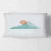Design Art Moon Over Mountains Ii Rectangular Pillow Cover & Insert