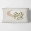 Design Art Moon With Leaf Ii Rectangular Pillow Cover & Insert