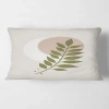 Design Art Moon With Leaf Iv Rectangular Pillow Cover & Insert