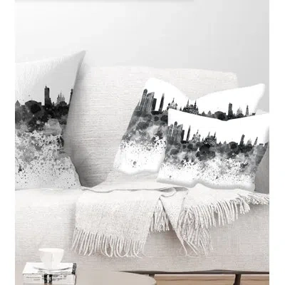 Design Art Moscow Skyline - Cityscape Printed Throw Pillow