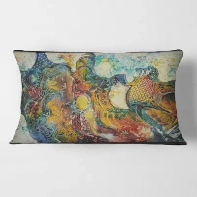 Design Art Mother With Child In Batik Rectangular Pillow Cover & Insert