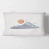 Design Art Mountainscape With Moon Rectangular Pillow Cover & Insert