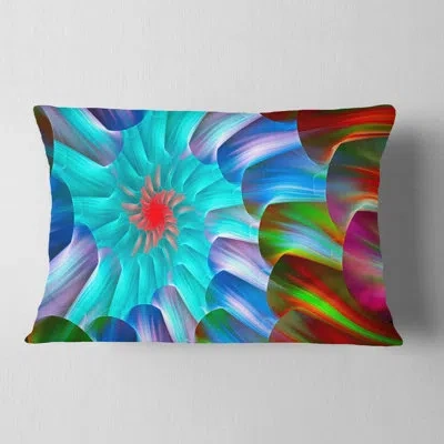 Design Art Multi Layered Fractal Spirals - Abstract Printed Pillow