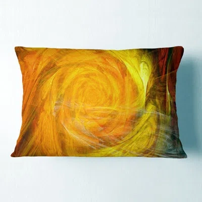 Design Art Mystic Abstract Fractal Rose - Abstract Printed Throw Pillow