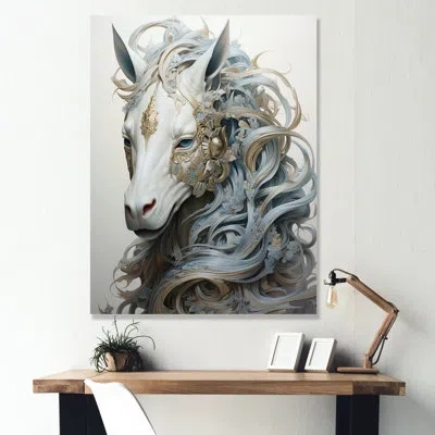 Design Art Mythical Creature Horse Painting I On Canvas Print In Wrapped Canvas