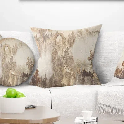 Design Art Nature In Vintage Style - Landscape Printed Pillow