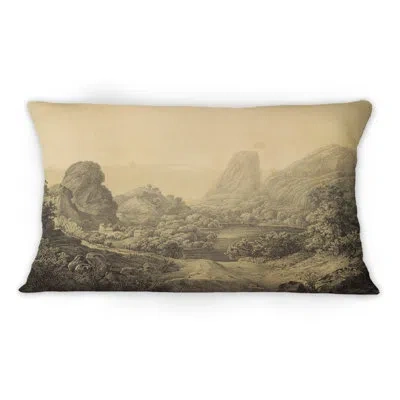 Design Art Nature Of South America Old Image V - Traditional Printed Throw Pillow 1