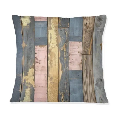 Design Art No Pattern - Country Pillow In Pink;gold