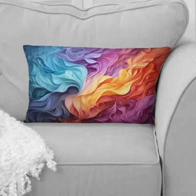 Design Art Opt Art Chromatic Illusion - Op Art Printed Throw Pillow In Multi-color