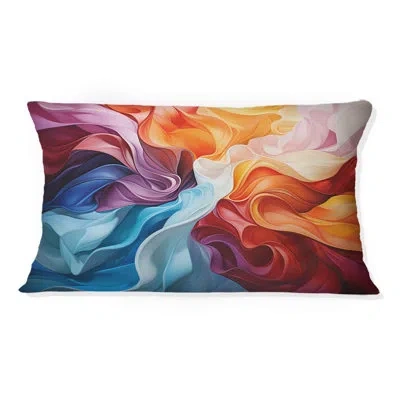 Design Art Opt Art Dynamic Chromatics - Op Art Printed Throw Pillow In Multi-color