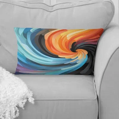 Design Art Opt Art Harmonic Balance Ii - Op Art Printed Throw Pillow In Multi-color