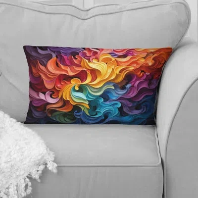 Design Art Opt Art Vibrant Illusions Ii - Op Art Printed Throw Pillow In Multi-color