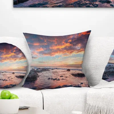 Design Art Passero Cape Spring Sunrise - Landscape Printed Pillow