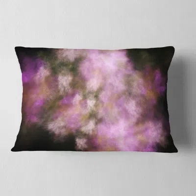 Design Art Perfect Starry Sky - Abstract Printed Pillow In Pink