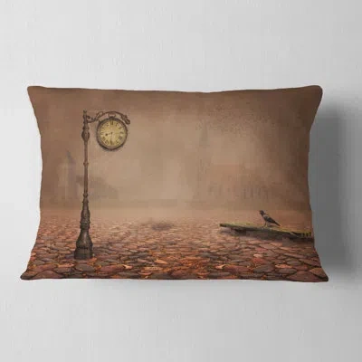 Design Art Photography Behind Old Time Landscape Lumbar Pillow