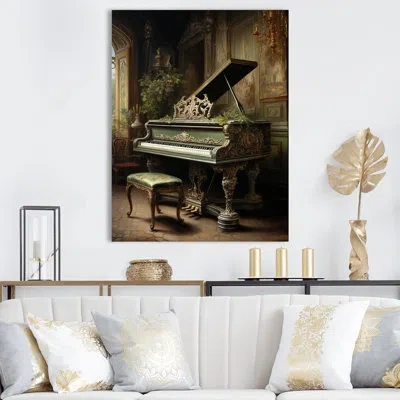 Design Art Piano Renaissance Resonance On Canvas Print In Wrapped Canvas