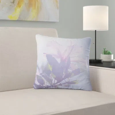 Design Art Pink Hibiscus Flower In Hawaii - Floral Printed Pillow