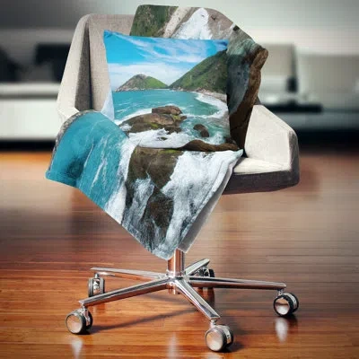 Design Art Praia Do Meio Beach - Beaches Printed Pillow