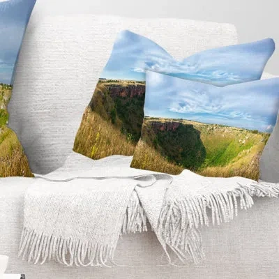 Design Art Pulo Di Altamura Panorama - Landscape Printed Pillow
