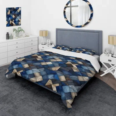 Design Art Qunicy Bedding In Blue;gray