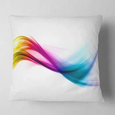 Design Art Rainbow Abstract Pattern - Abstract Printed Pillow