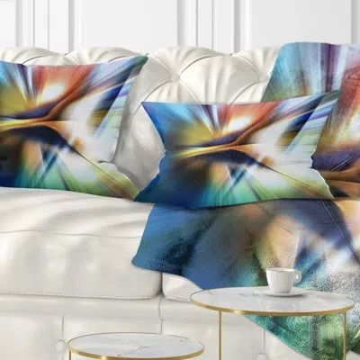 Design Art Rays Of Speed Center - Abstract Printed Pillow