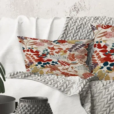 Design Art Rectangle,retro Botanical Garden - Bohemian & Eclectic Printed Throw Pillow