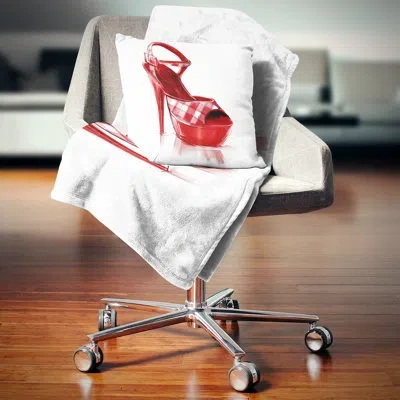 Design Art Red High Heel Women S Shoe - Others Printed Pillow