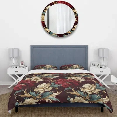 Design Art Renaissance Revival Victorian Pattern I Bedding In Red