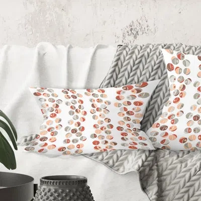 Design Art Retro Abstract Design Xix - Mid-century Modern Printed Throw Pillow