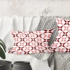 Design Art Retro Grid Pattern I - Mid-century Modern Printed Throw Pillow