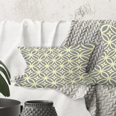 Design Art Retro Ornamental Pattern Ii - Mid-century Modern Printed Throw Pillow