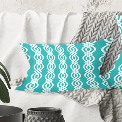 Design Art Retro Pattern Abstract Design Vii - Mid-century Modern Printed Throw Pillow