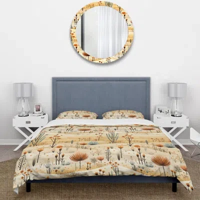 Design Art Sandy Beige Desert Boho Pattern I Duvet Cover Set