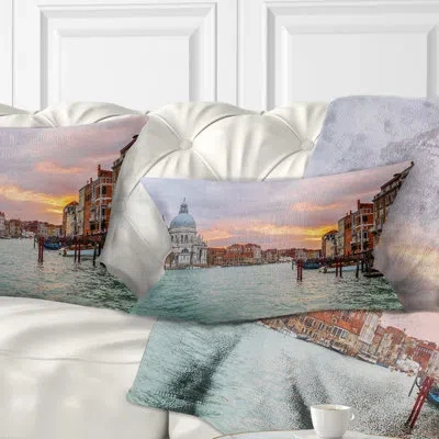 Design Art Santa Maria Della Salute - Cityscape Printed Throw Pillow