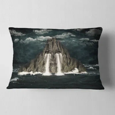 Design Art Sea Of Tears - Abstract Printed Pillow