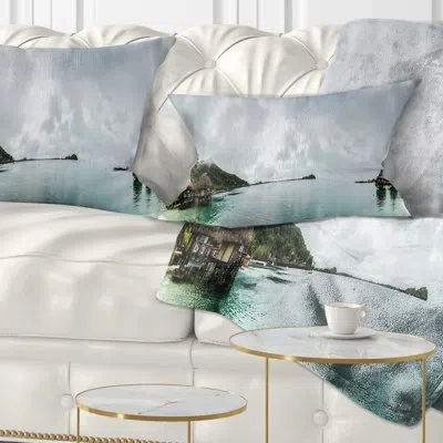 Design Art Seascape Amazing Bora Bora Panoramic View Lumbar Pillow