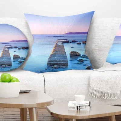 Design Art Seascape Sea And Sky Pillow
