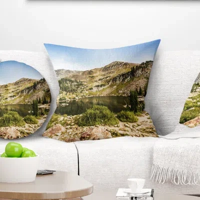 Design Art Secret Lake At Albion Basin - Landscape Printed Pillow