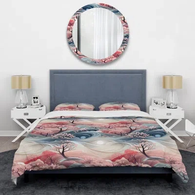 Design Art Serene Inner Journey Mediation Bedding In Blue;pink
