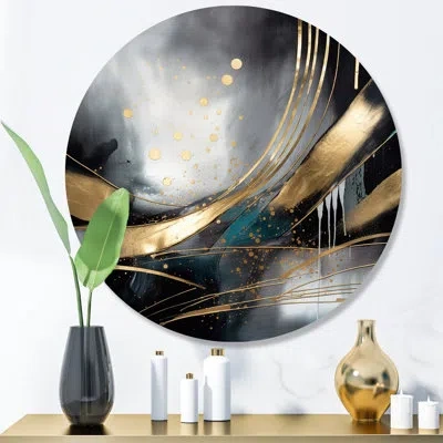 Design Art Shapes And Lines Abstract Marble Ii Wall Décor
